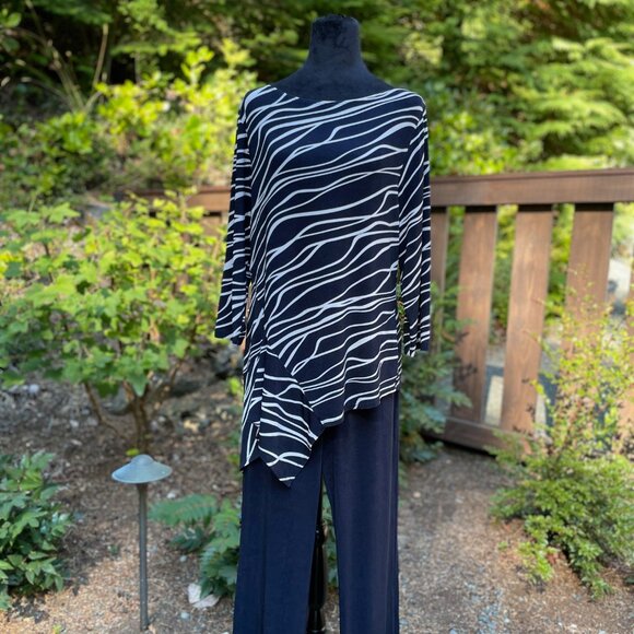 Chico's Travelers 6 Piece Lot Bundle No. 2 Size 1 Medium (8/10) India Ink - Picture 2 of 13